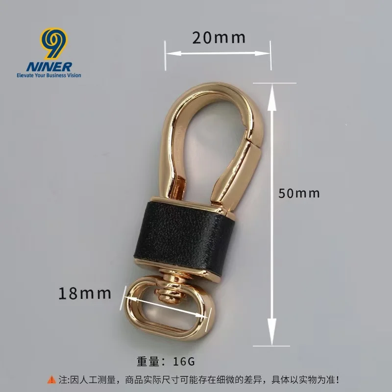 Lead alloy leather car key buckle, business key bag, metal key buckle wholesale, customizable corporate logo preview 4