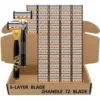 [Porte-couteau en brique à points noirs Golden Dragon] 72 lames