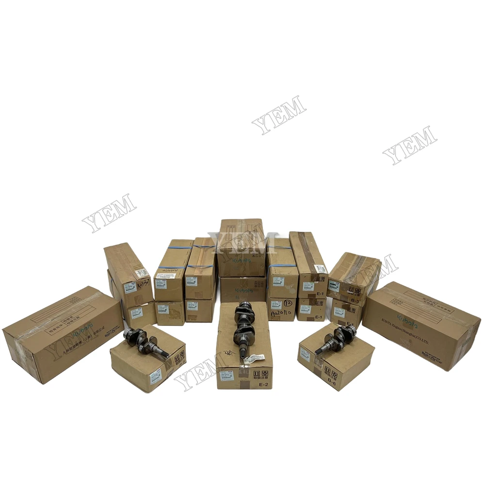 Factory Stock V2607 V3007 V3307 Crankshaft for Kubota Diesel Engine Spare Parts for Kubota Crankshaft