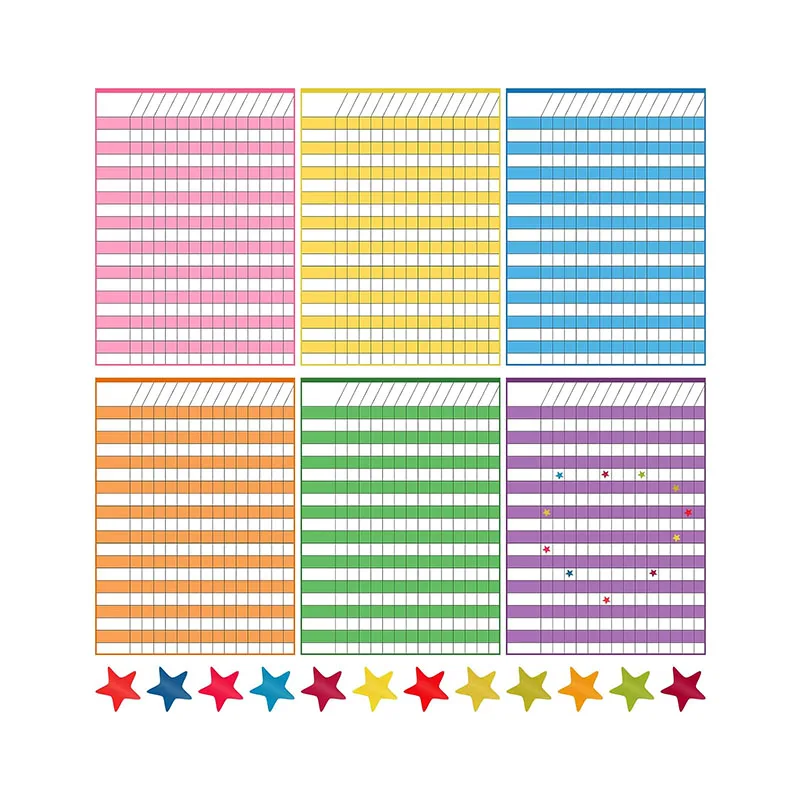 Dry Erase Laminated Incentive Reward Chart For Kids Chart With Star ...