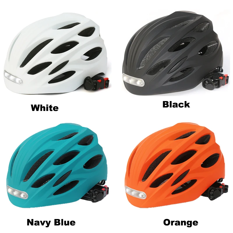Light Mountain Bike Helmet with Smart Lighting Warning Urban 36V Scooter Helmets for Commuter Cycling Road Bike Riding