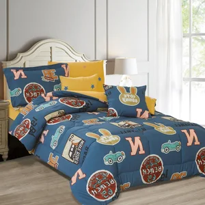 KOSMOS King Polyester Microfiber 90gsm Digital Printing Bedding Set