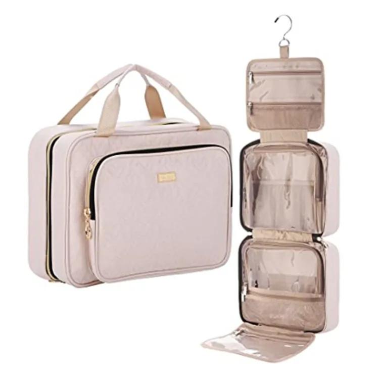 Toiletry Bag Travel Bag with Hanging Hook, Water-resistant Makeup Cosmetic  Bag Travel Organizer for Accessories, Shampoo