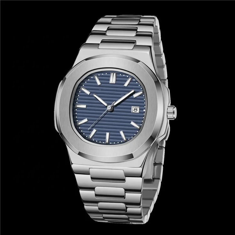 Stock Markets Black Wrist Watch Luxury Precision