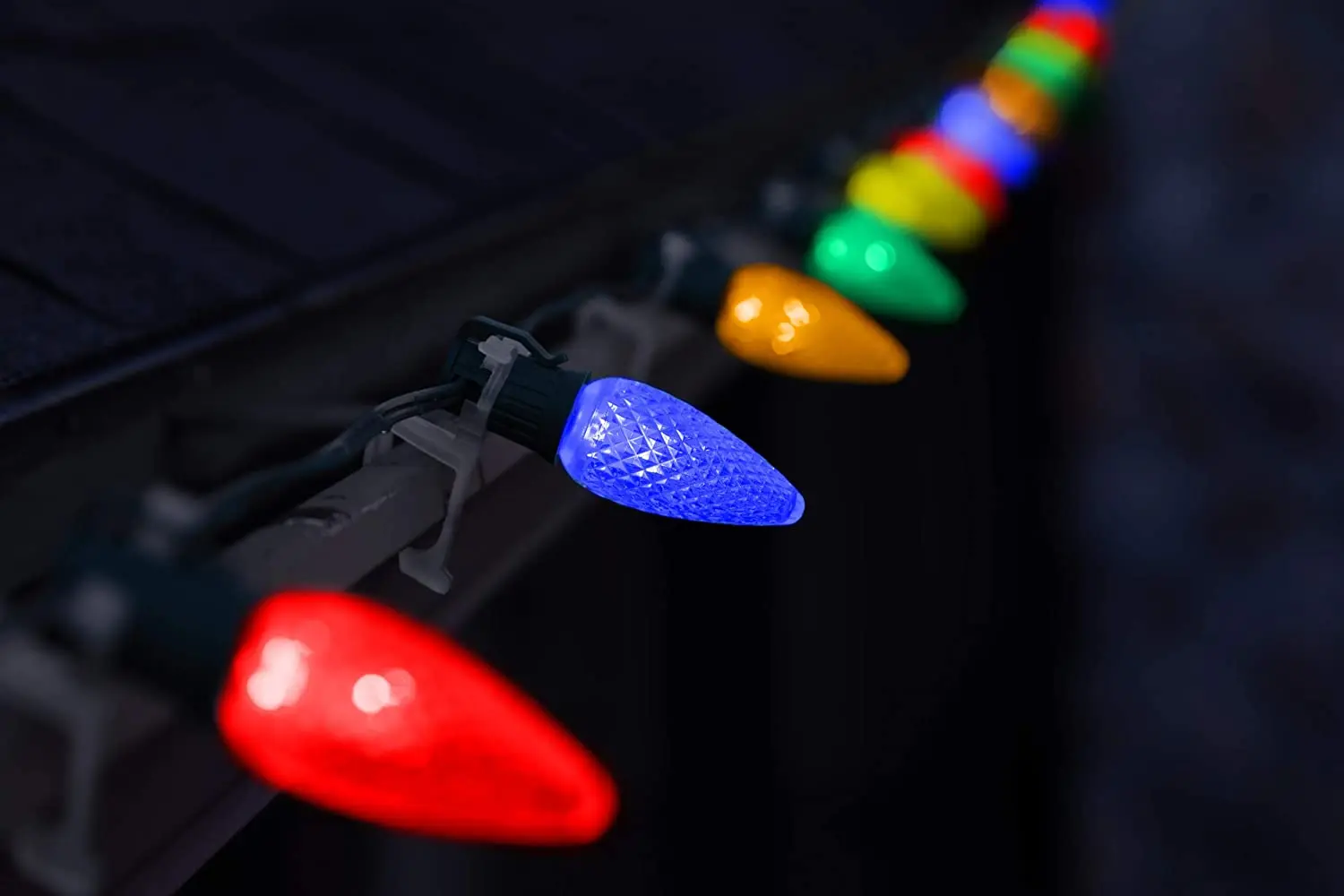 Hq C9 Christmas Led Replacement Bulb Color Change Faceted E17 Socket