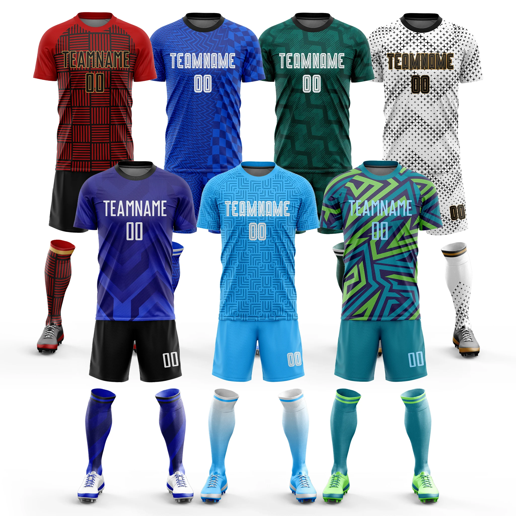 Luson Custom Soccer Jersey for Men Football Shirt Men's Football Uniform Set Team Football Wear Africa Jersey