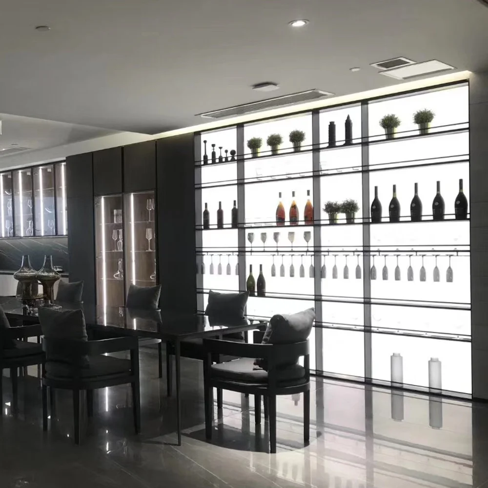 XJ1083 оптовая цена светодиодные полки для кухни стеллаж хранения шкаф мебель