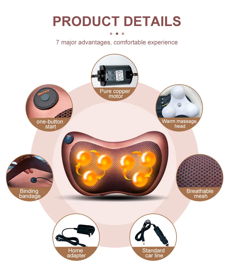 2022 Ce Certification Electric Massager Shoulder Neck Shiatsu Neck