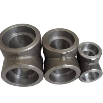 Metal ASTM A815 UNS S31803 Duplex  Steel Pipe Fitting  ASME B16.11 Forged Tee  Socket Welded  Equal Tee