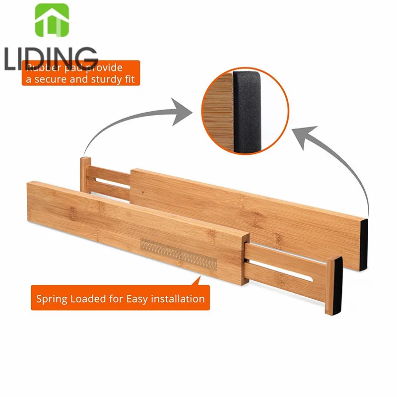 4 шт./комплект, бамбуковые ящики-органайзеры