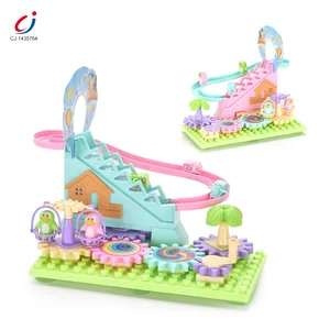 New Design Funny Slot Diy Game Children Indoor Plastic Cheap Racing Track Toy