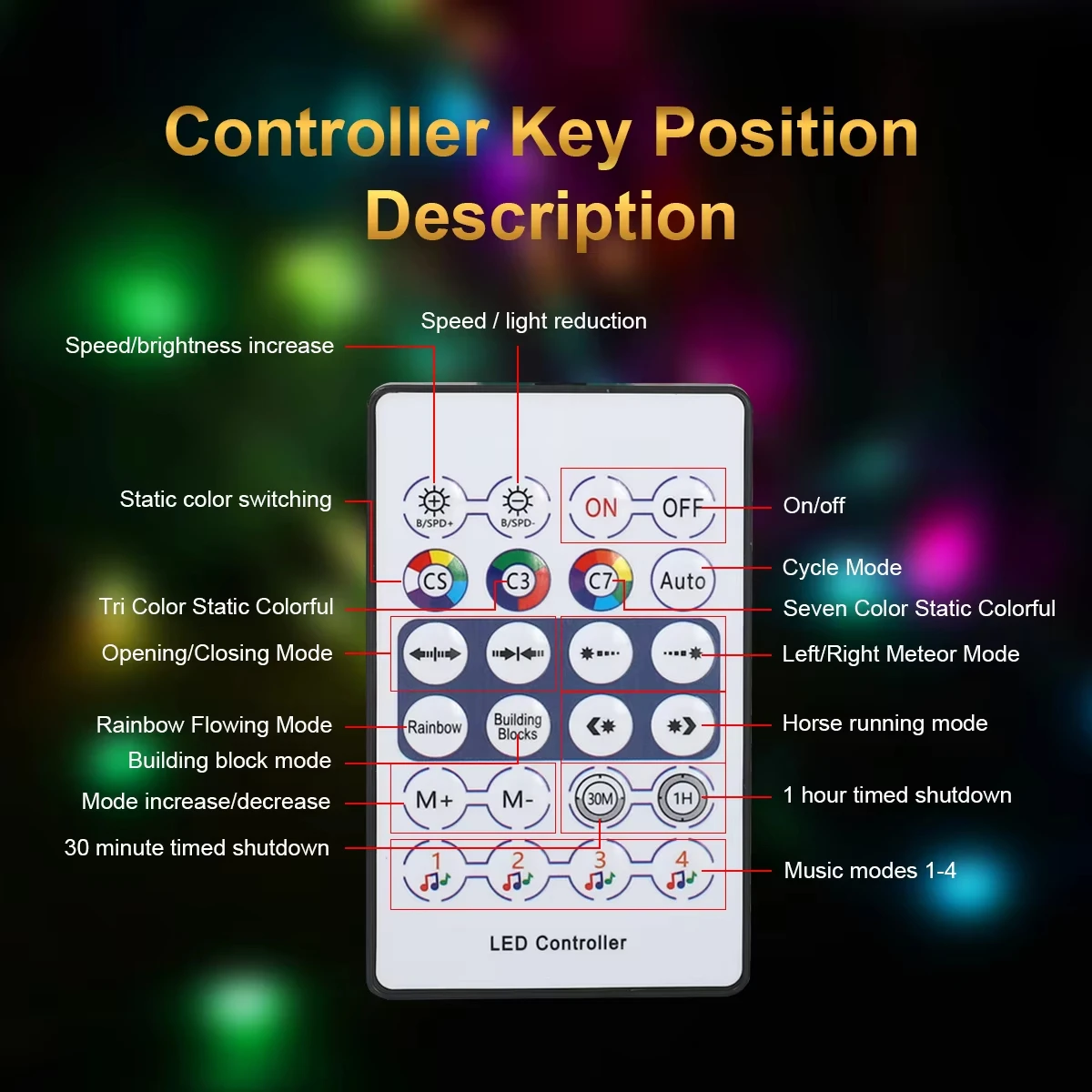 Wholesale 100 LED Smart String Lights Outdoor Patio Christmas Holiday Decorations Indoor Waterproof Starry Fairy Lights Lights