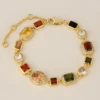 Bracciale in zirconi color oro