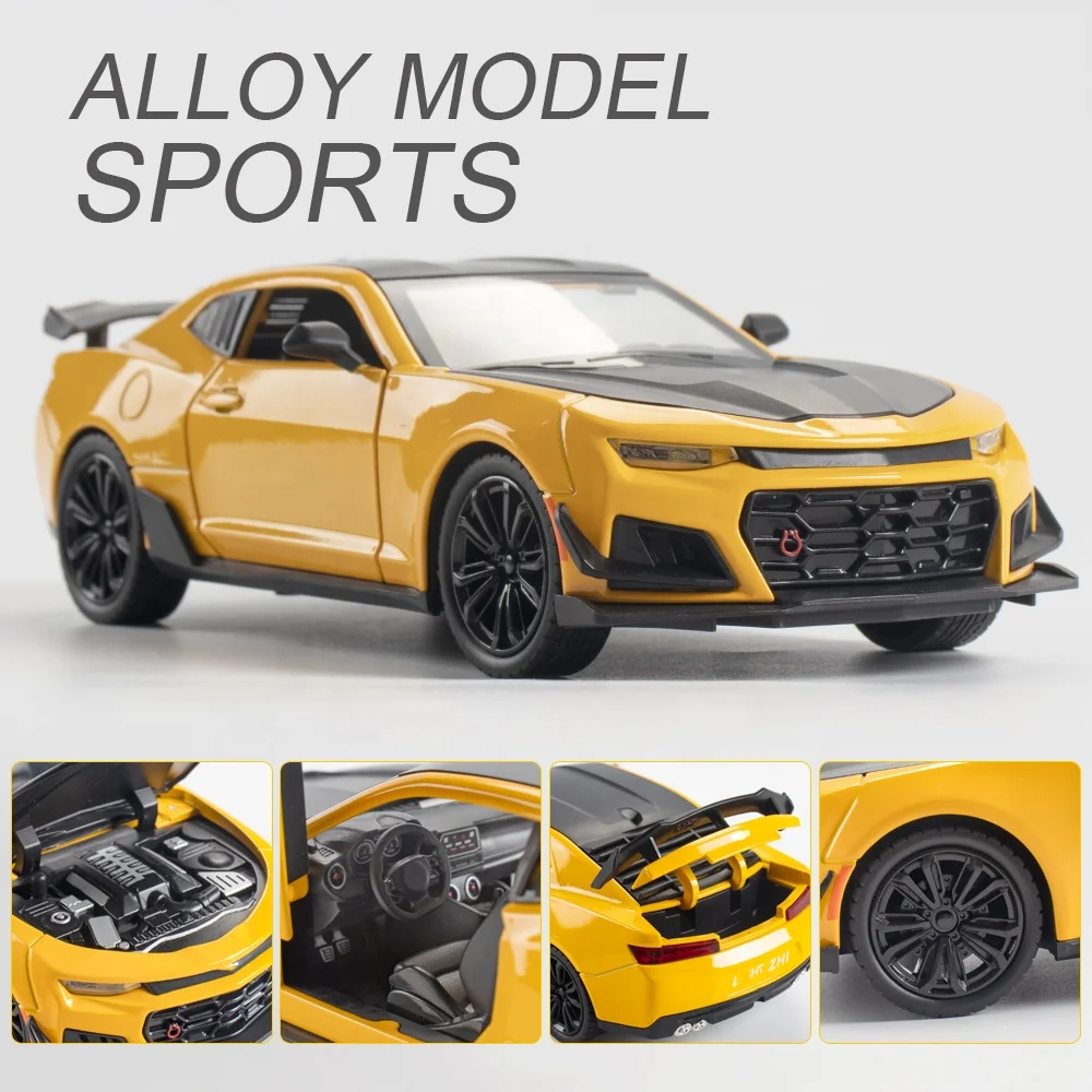 
 1:24 игрушки из сплава для коллекционирования, тяговый родстер, автомобиль из сплава со звуком/светом, миниатюры, литой автомобиль, модель игрушки  