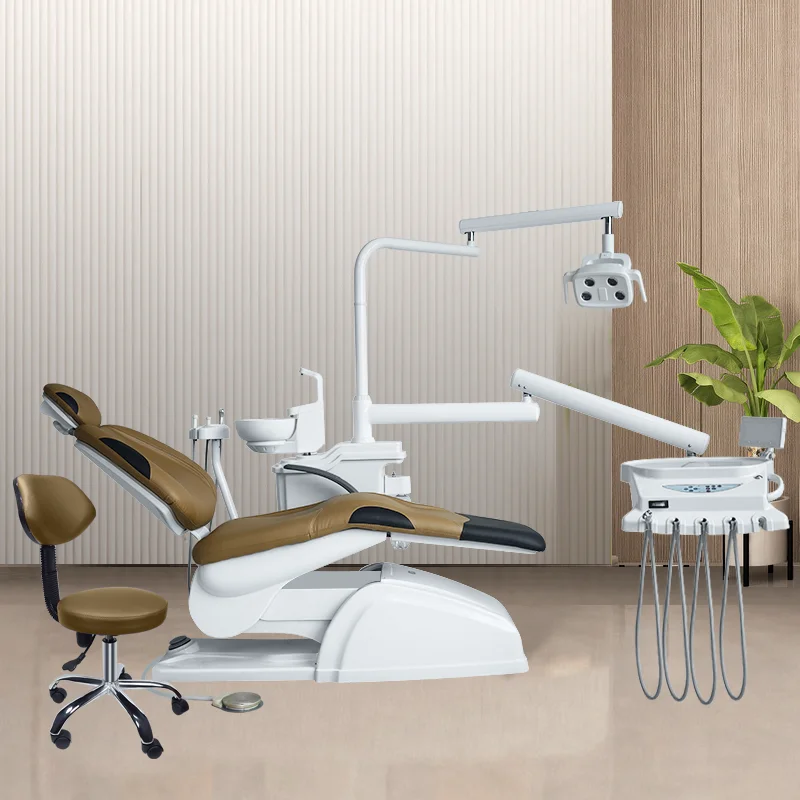 Light Led DENTAL UNIT CHAIR Price Exporter Parts Dental Portable Chair with armrest details