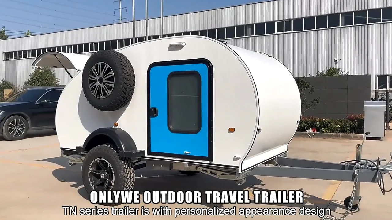 Onlywe Customized Mobile Travel Trailer Off Road Teardrop Camper Travel