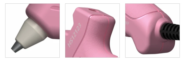 Mini 20W Electric Glue Gun Kit Small Thin Stick Purple Pink Repair Tool for DIY Mini Wax Sealing Hot Melt Glue Gun Factory