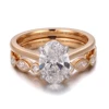 Real solid 10k gold lab diamond ring