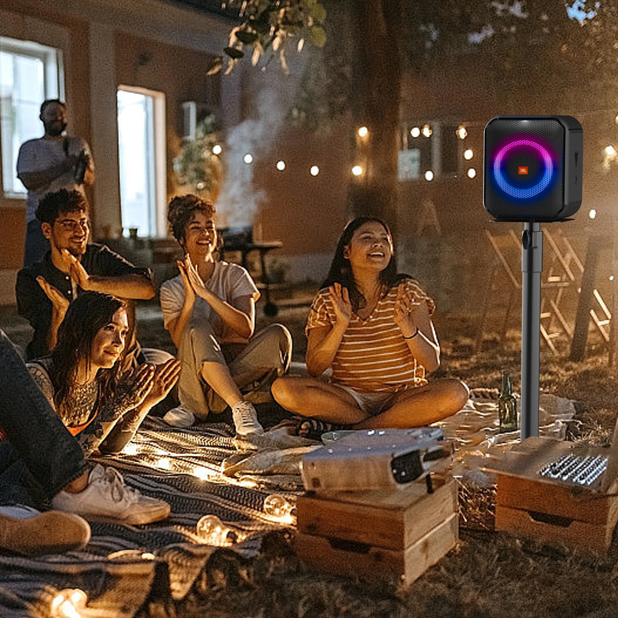 Speaker Floor Stand Bracket Holder All Metal Construction Stand Floor Speaker Stand For JBL Partybox 100/110/Club 120/310/520