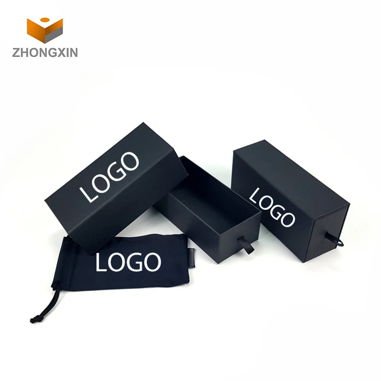 Custom Logo Sunglasses Storage Cardboard Paper Drawer Case Gift Eyewear Packaging Box