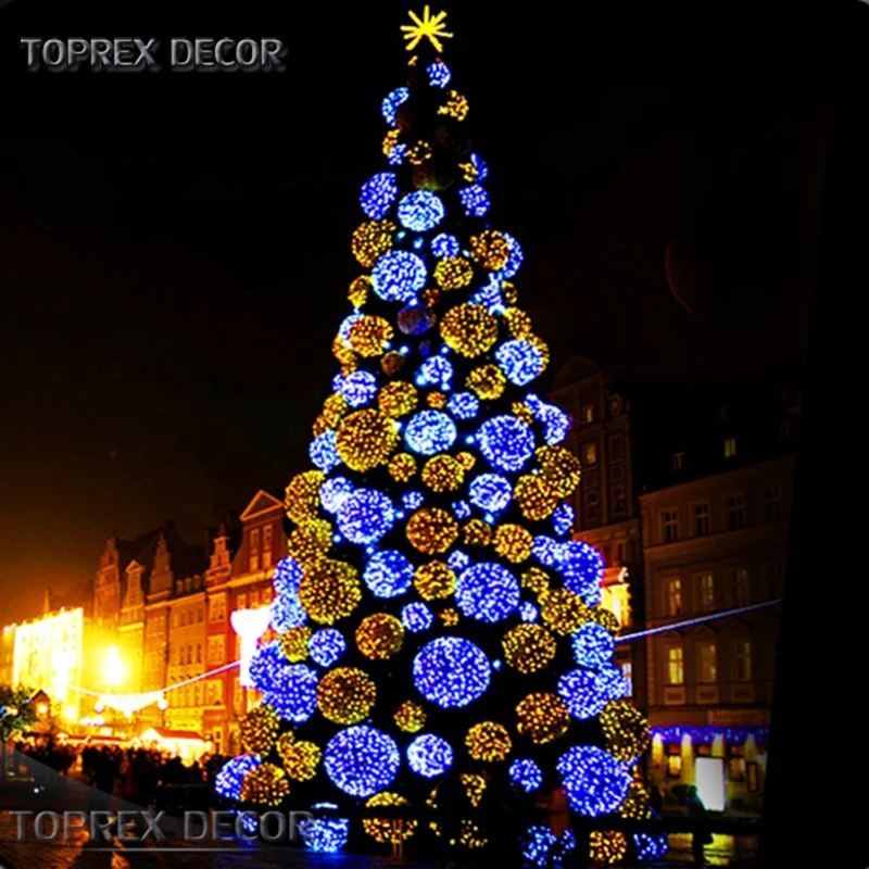 IP46 Waterproof White Xmas Tree with Lights Christmas Tree Decorations