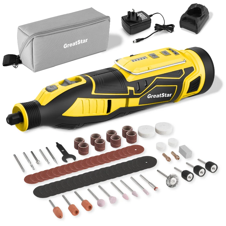 Electric Mini Drill With Variable Speed Cordless Dremel Tool Kit