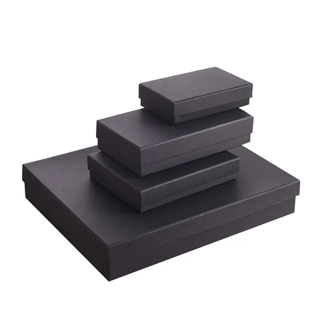 Customized Mobile Phone Packaging Black Box High Quality Cardboard Gift Box Bottom Cover Paper Box Tea Packaging