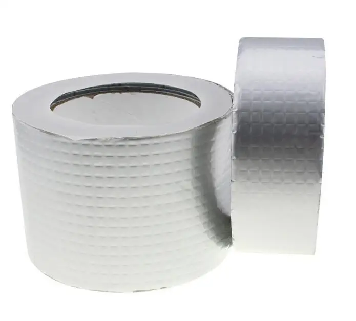 Aluminum Foil Waterproof Tape for Roof Road Sealing Aluminium Foil Sealant  Waterproof Rubber Bitumen Self Adhesive Butyl Tape