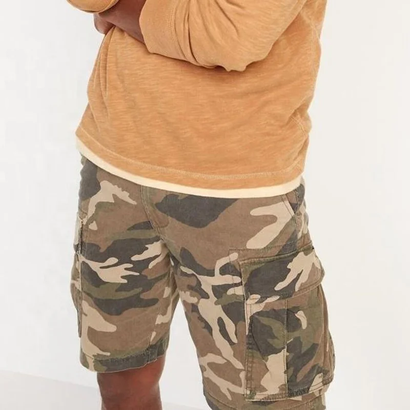 Factory Custom Wholesale Outdoor Multi-pocket Mens Cargo Shorts Camouflage Camo Shorts for Men gallery 4