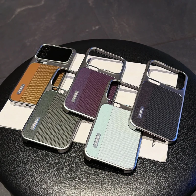 Business Ultra Thin Electroplating Leather Phone Case for Xiaomi 17 Pro Max 15 Pro 14 Ultra Shockproof Protective Back Cover
