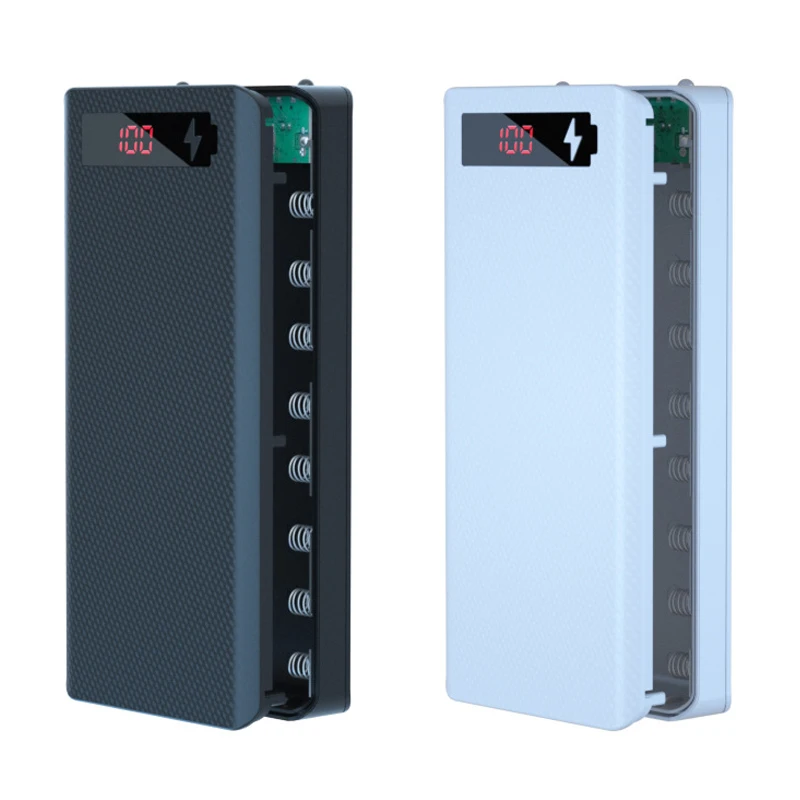 Power Bank Case Detachable 8*18650 Battery(without Battery) Charger Box DIY Shell Kit LED Display Power Bank Shell
