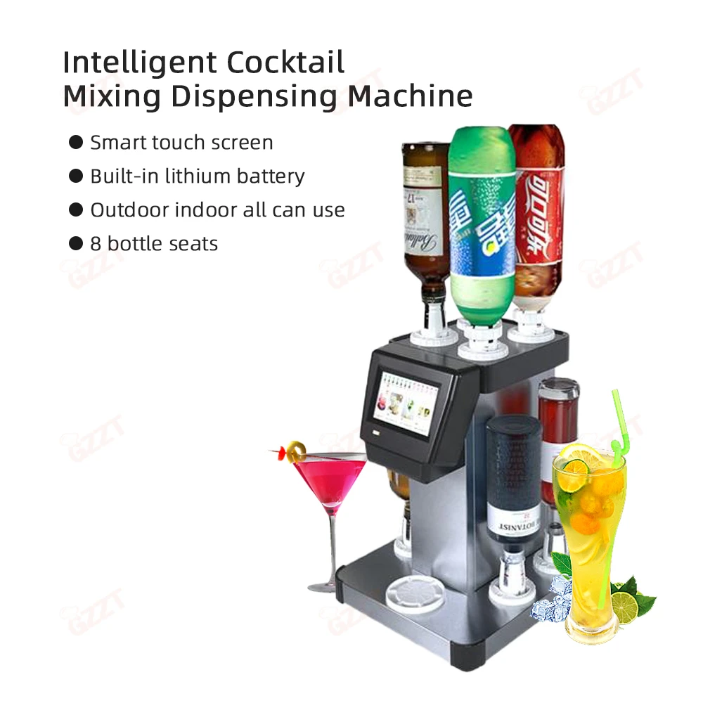 Smart Cocktail Mixing Dispensing Machine Ingredients