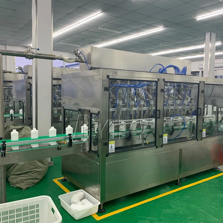 Guangdong Automatic Linear Type Silent Cosmetics Cheese Bottle Sterilization and Filling Capping Machines