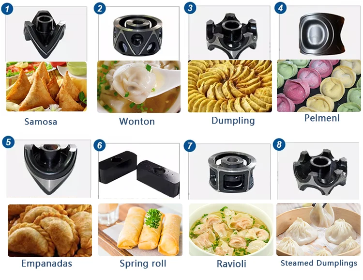 8000 Stück/h Kommerzielle Teigtaschenmaschine zum Guten Preis für Tortellini, Samosa, Pelmeni, Ravioli, Frühlingsrollen und Große Empanadas – Detail 6