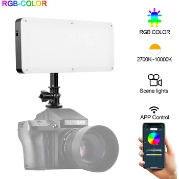 GVM 20W 2pcs RGB LED Video Light with APP Control Desk Photography Lighting for Youtube Live Gaming Photo Lamp Video Recording detail image