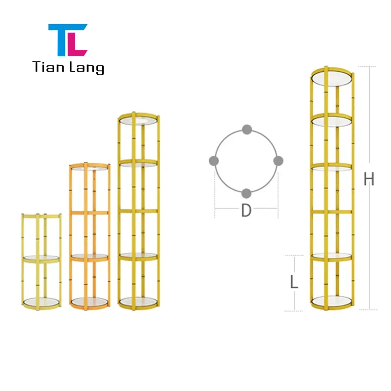TianLang kosmeetikakaupluse esitusalane alumine alused esitlusvitriin