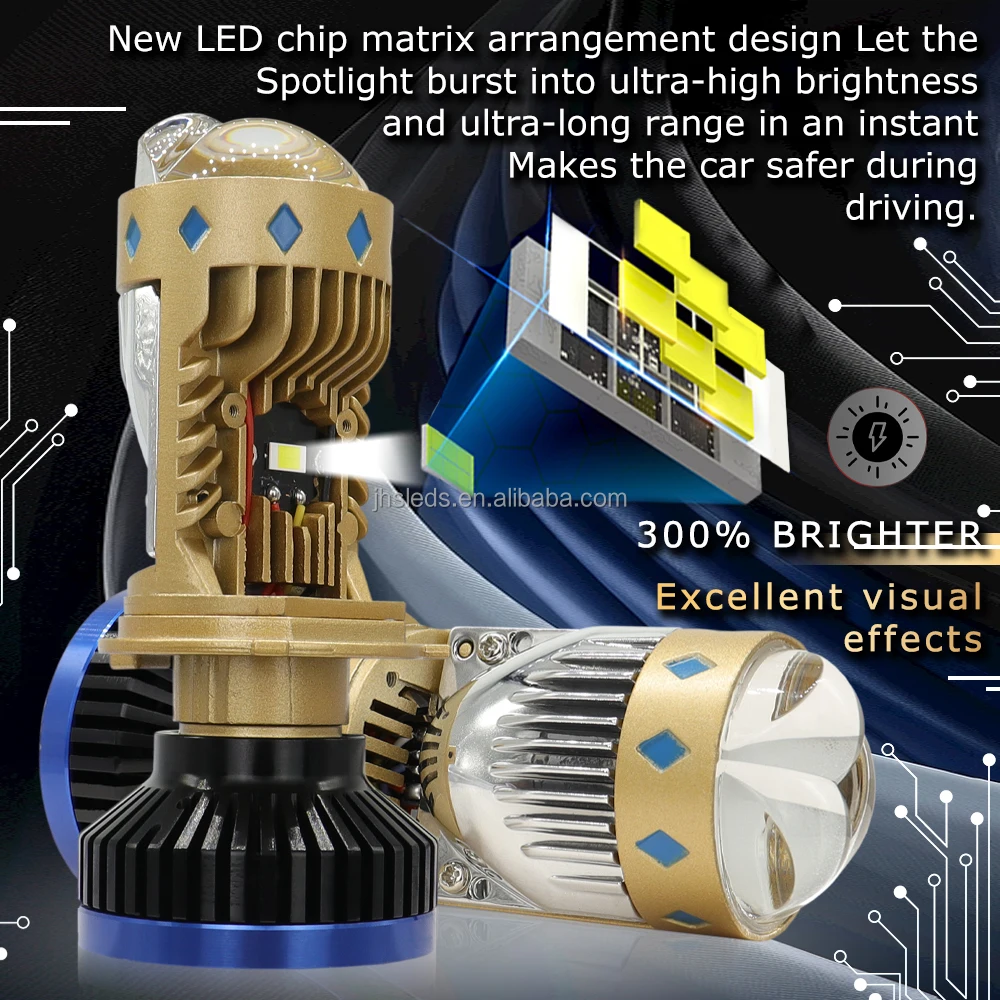 JHS Long Brightness T8 LED Headlight - 7000lm Dual Light