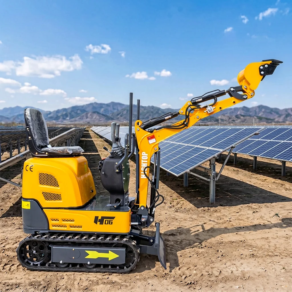 Заводський малий міні-гусеничний екскаватор, робоча вага — 600 кг, призначений для садівництва та будівництва, у продажу