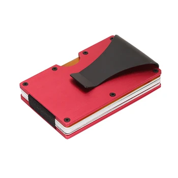 2024 Newest Fashion RFID Customized Metal Wallet Card Holder Smart RIFD Slim Wallet Minimalist Aluminum Wallet For Business men