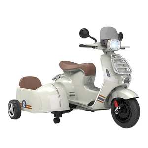 Children's Electric 12v Tricycle Motorcycle Baby Kids Toy Can Sit Double-drive Large Motorbike Bar Motorcycle