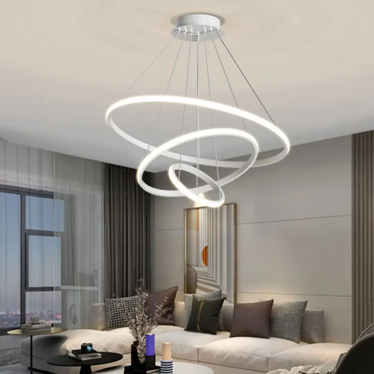 Led Ring All Bronze Glow Inside Out Round Decorative Pendant Lights ...