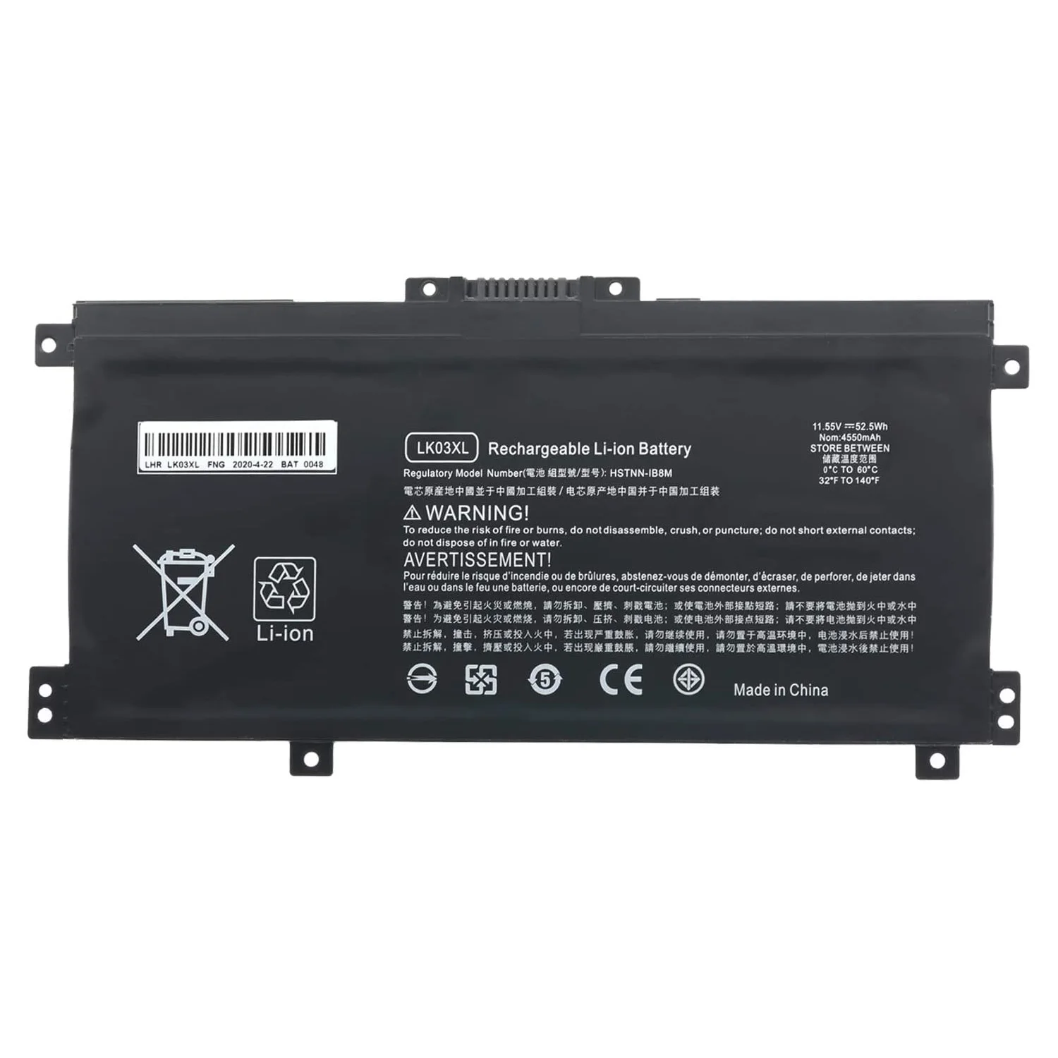 Promo Battery Lk03xl For Hp Envy X360 15.6 15m-bq121dx 11.55v 55.8wh