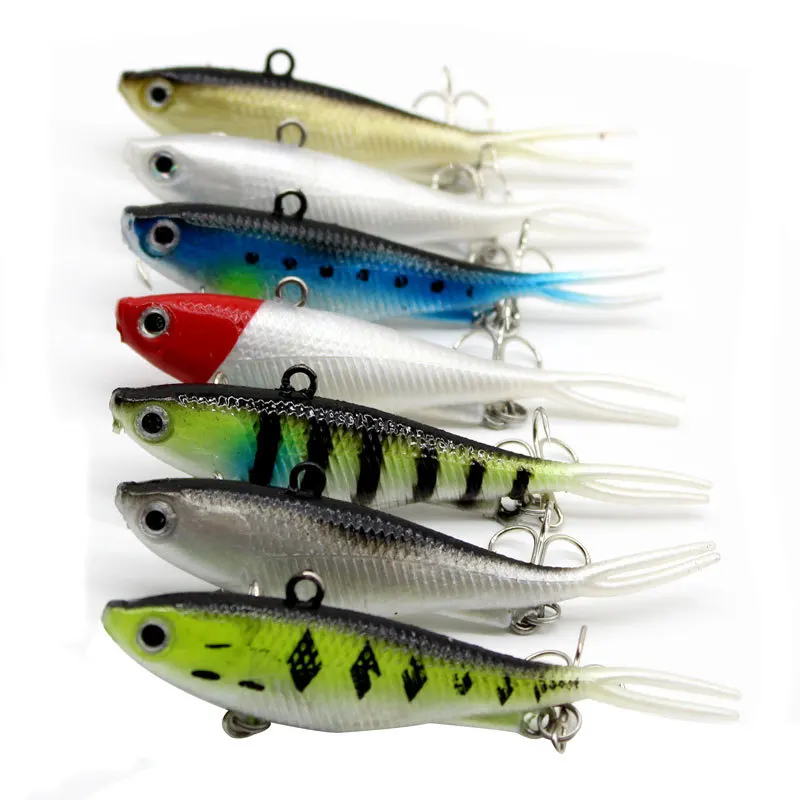 20g/95MM Soft Plastic Vibe Fishing Lure Jig Heads Flathead Bream Artificial Bait  Lure Tackle Barra Snapper Jack Cod Fish Lure, Bait For Snapper