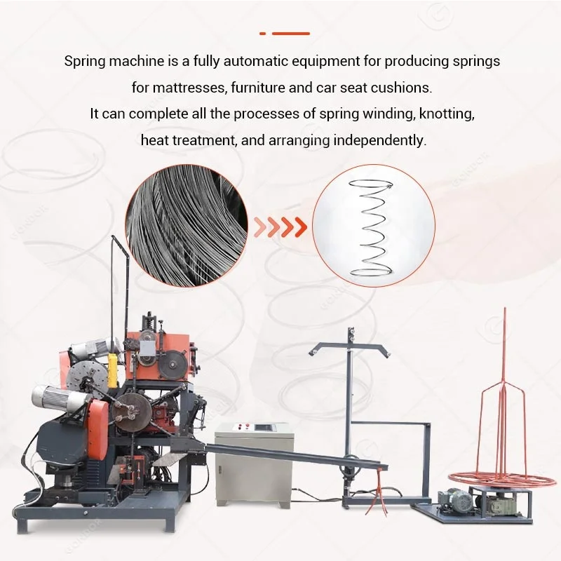 Compression Coil Spring Clip Press Tool Taiwan Auto Second Hand Machine to Make Spring for Mattresses