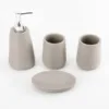 1031 distressed round 4-piece set-black