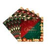 Serviettes en papier Noël 20 rouge et vert