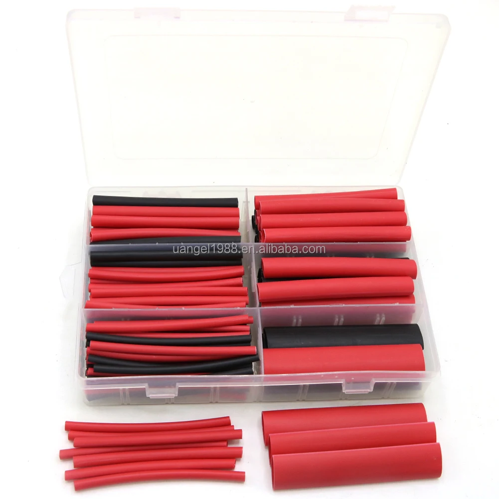 1/4 Black 1/8 Best Cable Sleeve Tube Assortment with Storage Case for DIY SODIAL 130 pcs 3: 1 Dual Wall Adhesive Heat Shrink Tubing kit : 1/2 6 Sizes 3/32 3/16 3/8 Dia 