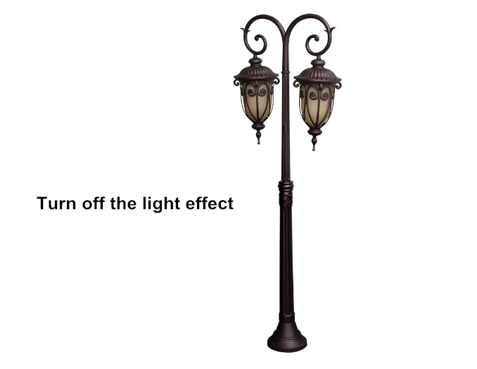 outdoor light fixtures european type aluminum alloy full copper led pier pillar post top garden fence mount light