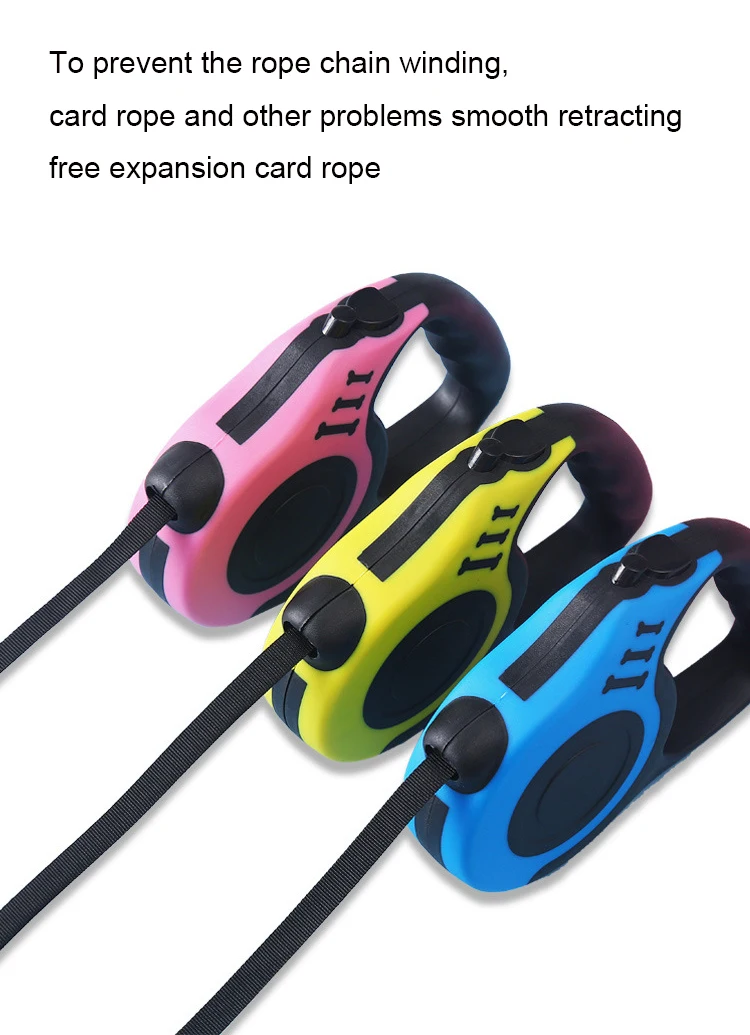 Automatic Extendable Traction Training Pet Lead Manufacturer Wholesale Heavy Duty Auto Dog Leash Retractable Dog Leash factory