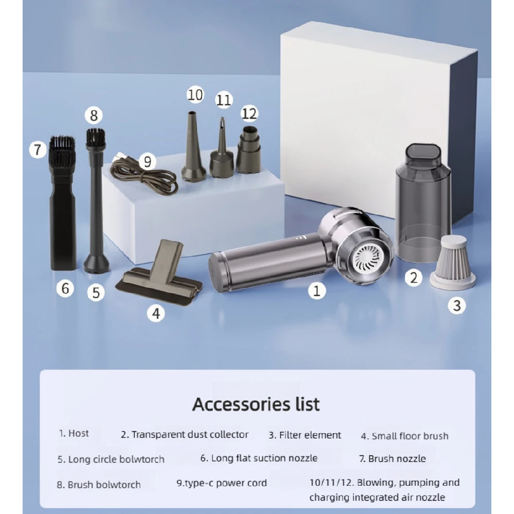 18000 Па-аспиратор для автомобиля портативный мини-пылесос